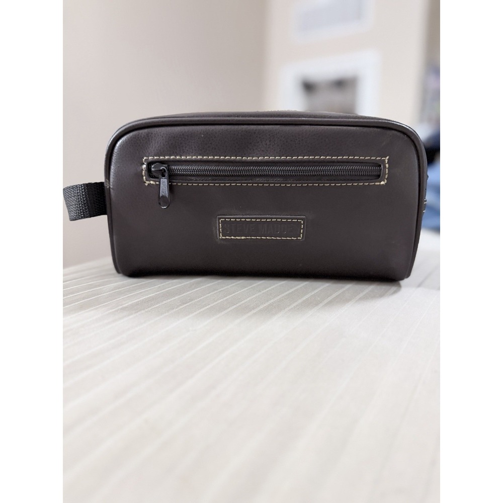 Steve Madden Men's Travel Kit Shaving Toiletry Case Doppโ Bag Black New!